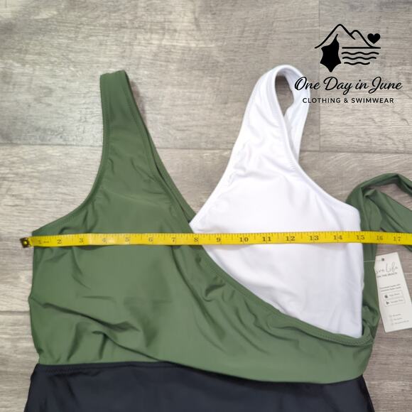 Cupshe Color Block One Piece Swimsuit Size L - Picture 5 of 7